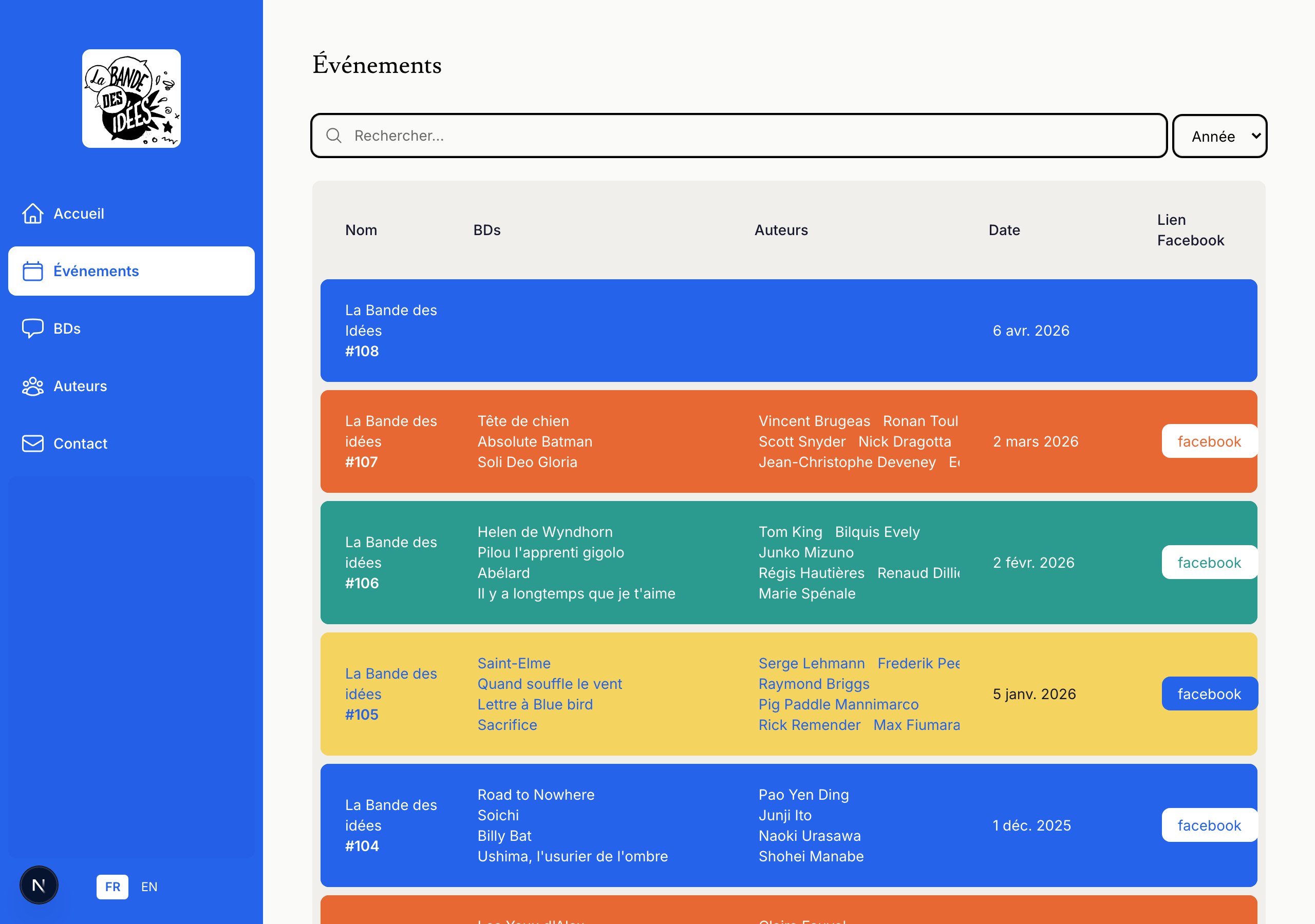 Comic Festival Platform screenshot